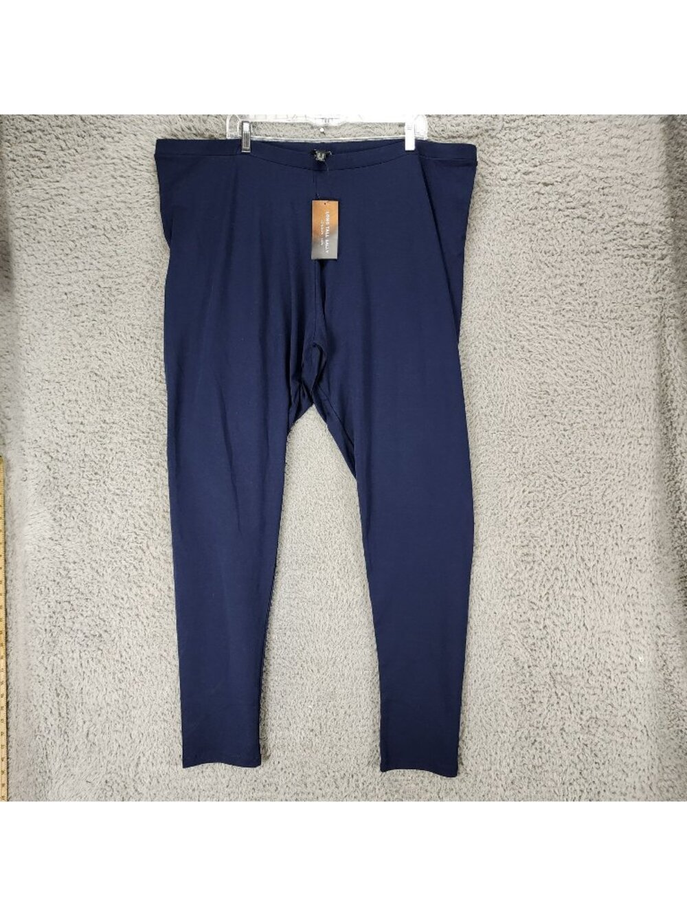 Long Tall Sally Pants Womens 24 Tall Plus Navy Blue Stretch Leggings *NWT*